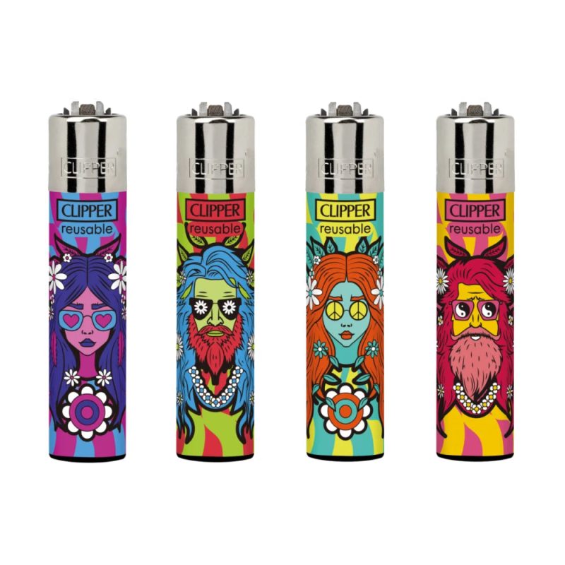 clipper lighter hippy colours