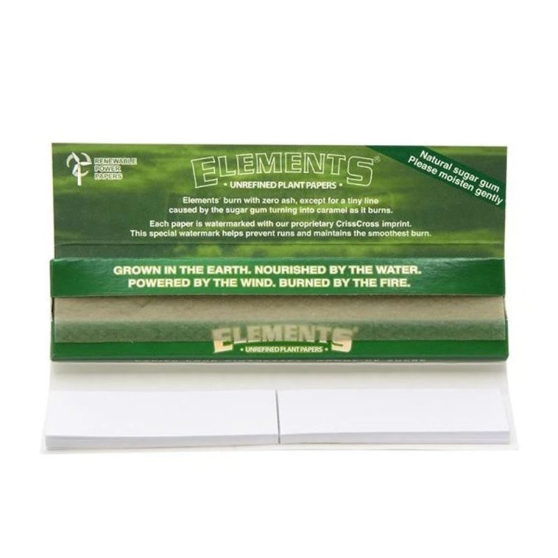 elements green connoisseur paper and tips king size slim